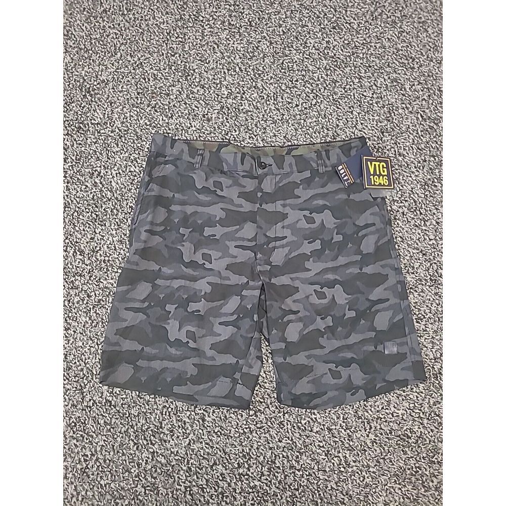 NWT Vintage 1946 Camo‎ Golf Shorts Men's Size 40 Black Camo